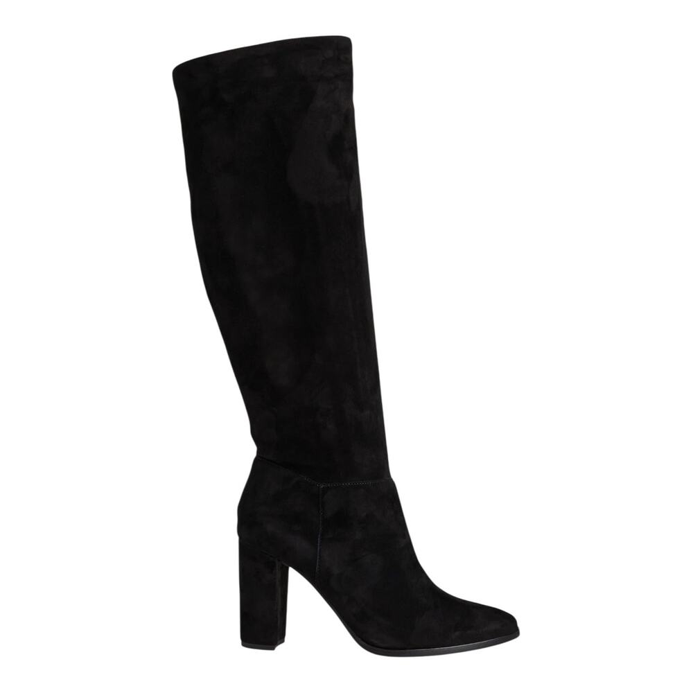 Lauren Ralph Lauren Women's Artizan II Suede Tall Slouch Boots Black Size 5 1/2